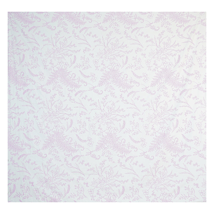 Lilac Frond Etching Double Bedsheet