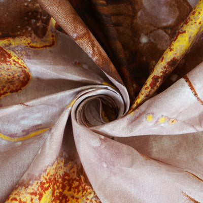 Bronze Molten Texture Double Bedsheet