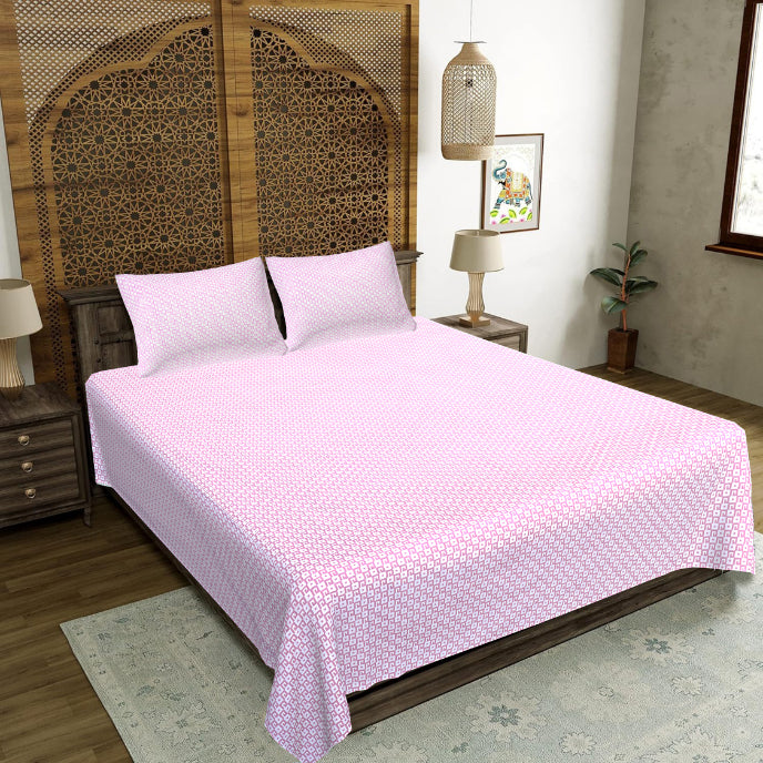 Rose Structured Web Double Bedsheet