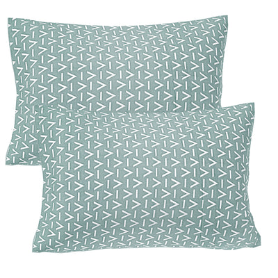 Arctic Blue V-Pattern Double Bedsheet