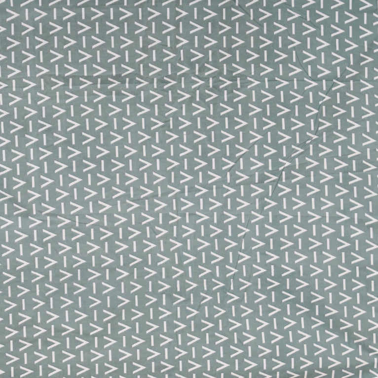 Arctic Blue V-Pattern Double Bedsheet