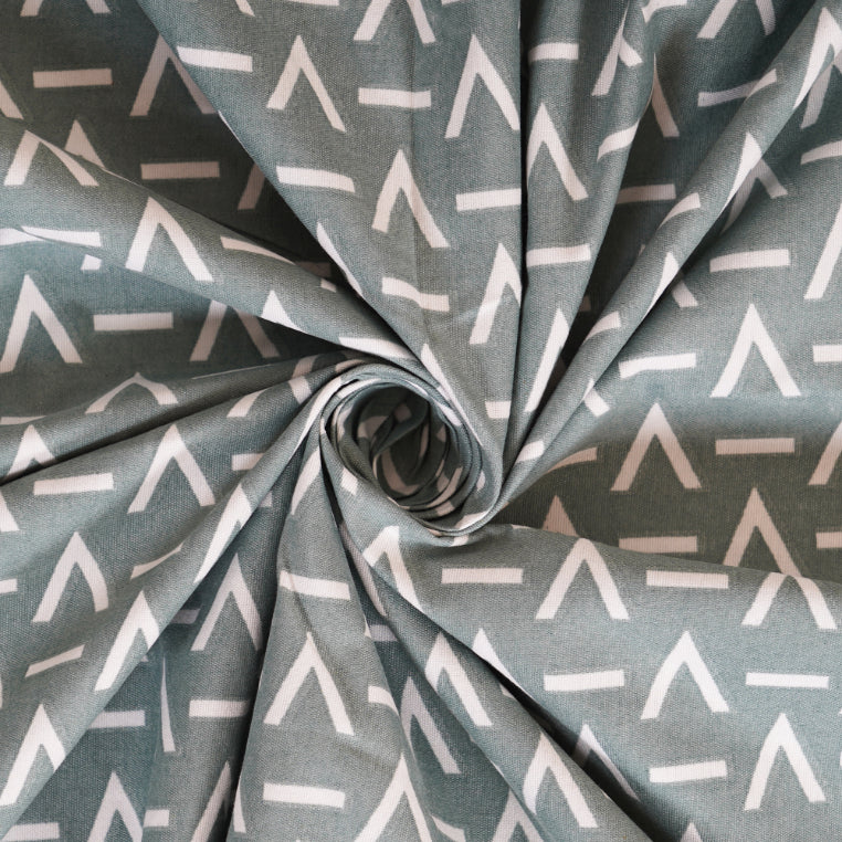 Arctic Blue V-Pattern Double Bedsheet