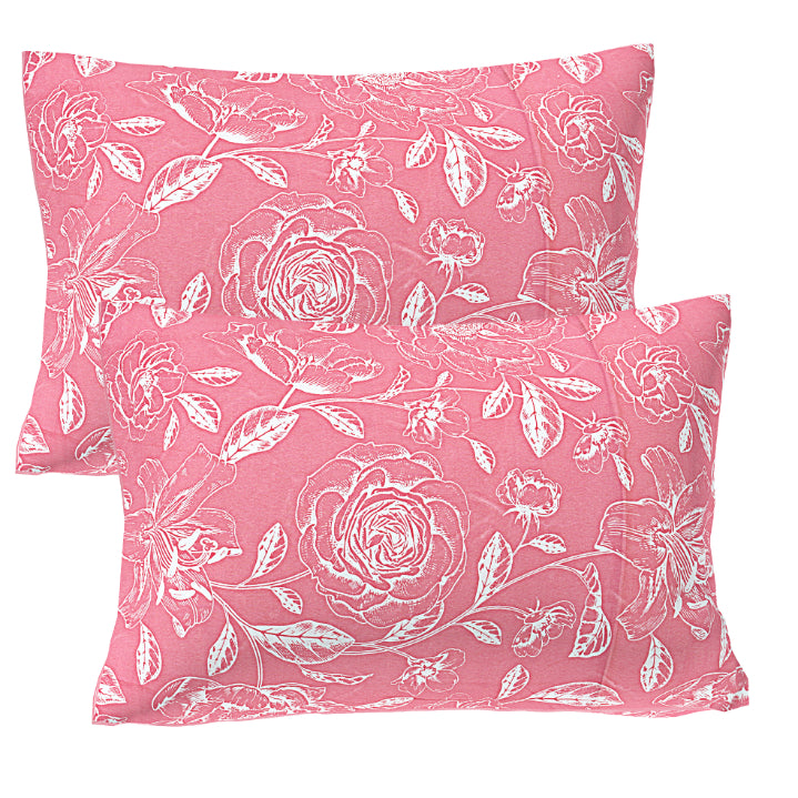 Neon Magenta Charcoal Double Bedsheet