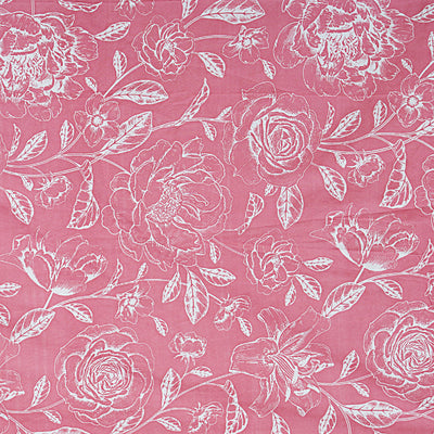 Neon Magenta Charcoal Double Bedsheet