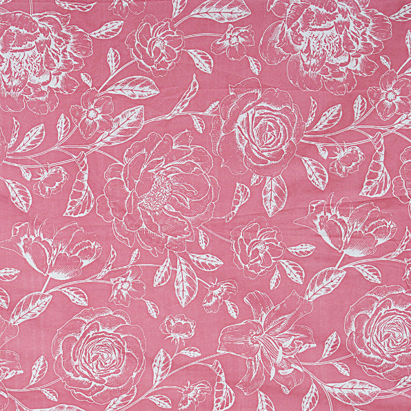 Neon Magenta Charcoal Double Bedsheet