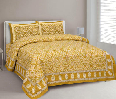 Caramely Jaipur Fabric Double Bed Sheet
