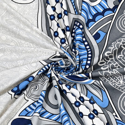 Cosmic Kolam Royal Blue Double Bedsheet