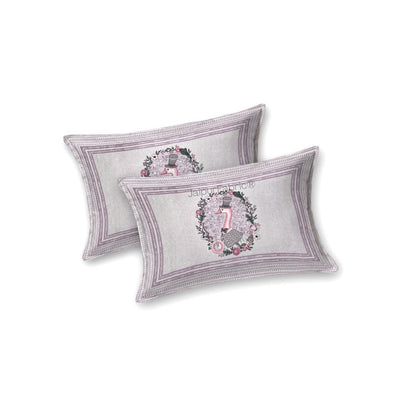 Charming Goose Purple Pure Cotton Double Bedsheet