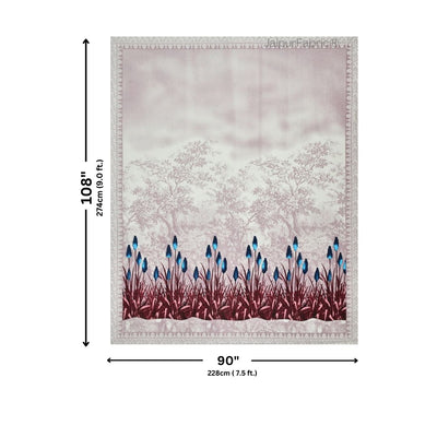 Blossom Sunset Pink Pure Cotton Double Bedsheet