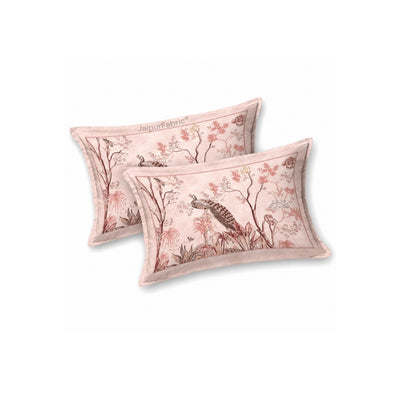 Mayur Mahal Peacock Gulabi Rose Bedsheet