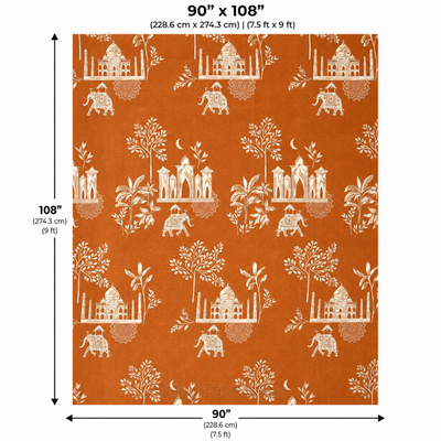 Royal Heritage Dark Double Bed Size Bedsheet