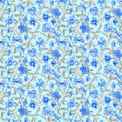 Pure Cotton Double Bed Dohar Anokhi Print – Neelkamal Bloom Blue