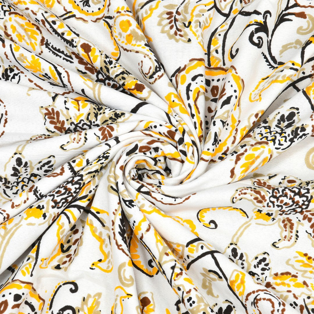 The Golden Paisley Reversible Double Bed Dohar