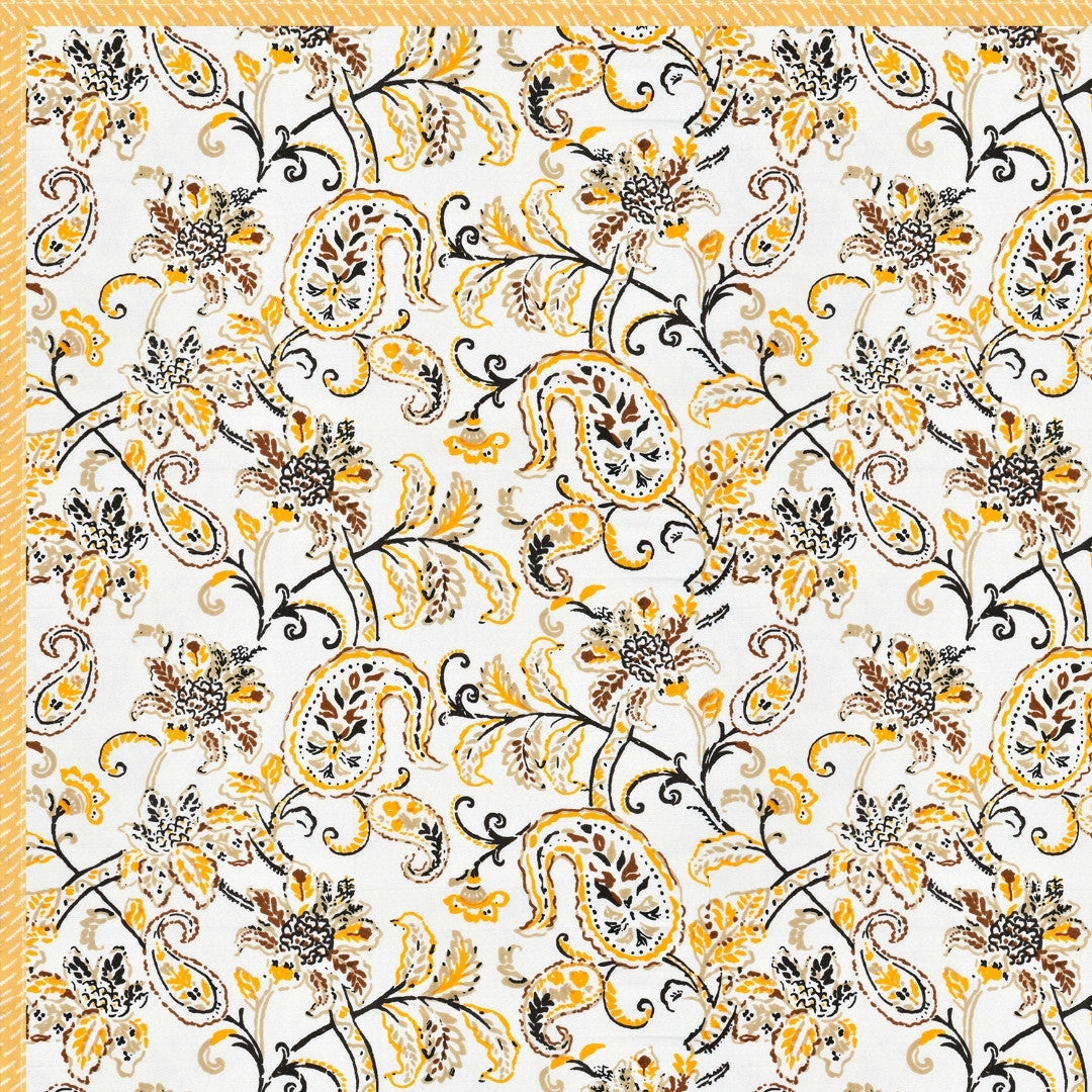 The Golden Paisley Reversible Double Bed Dohar