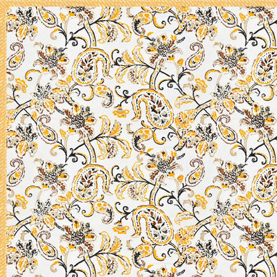The Golden Paisley Reversible Double Bed Dohar