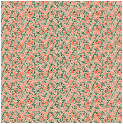 The Tangerine Vine Double Bed Reversible Quilt Comforter