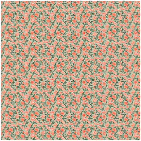 The Tangerine Vine Double Bed Reversible Quilt Comforter
