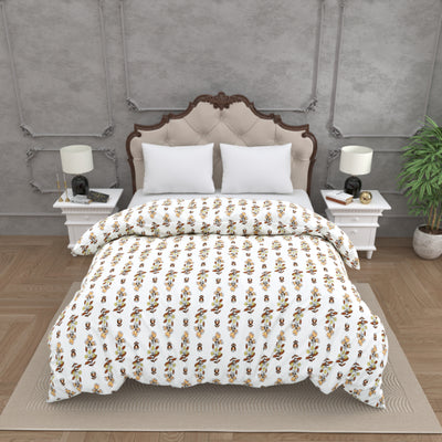 Minimal Rust Buta Reversible Comforter Double Bed Reversible Quilt Comforter