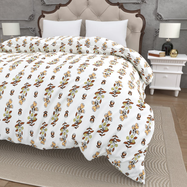 Minimal Rust Buta Reversible Comforter Double Bed Reversible Quilt Comforter