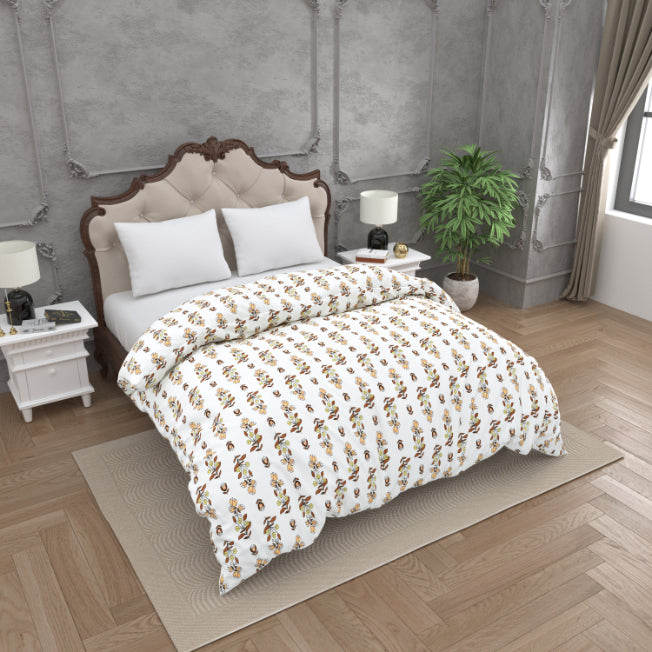 Minimal Rust Buta Reversible Comforter Double Bed Reversible Quilt Comforter