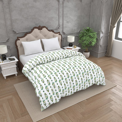 Fresh Mint & Teal Double Bed Reversible Quilt Comforter