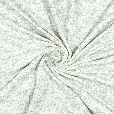 Bamboo Peach Block Print 400 TC Pure Premium MulMul Cotton Single Bed Dohar