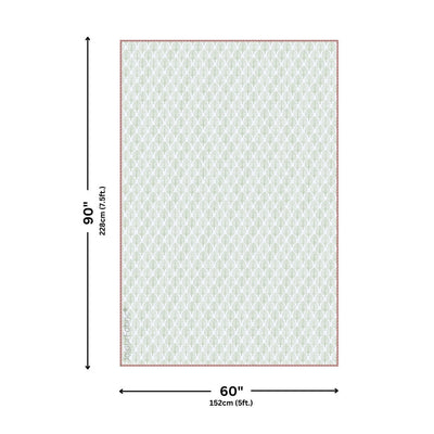 Bamboo Peach Block Print 400 TC Pure Premium MulMul Cotton Single Bed Dohar