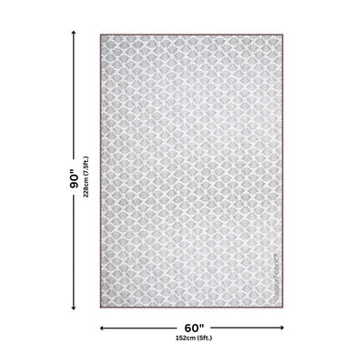 Elegance Cherry Block Print 400 TC Pure Premium MulMul Cotton Single Bed Dohar