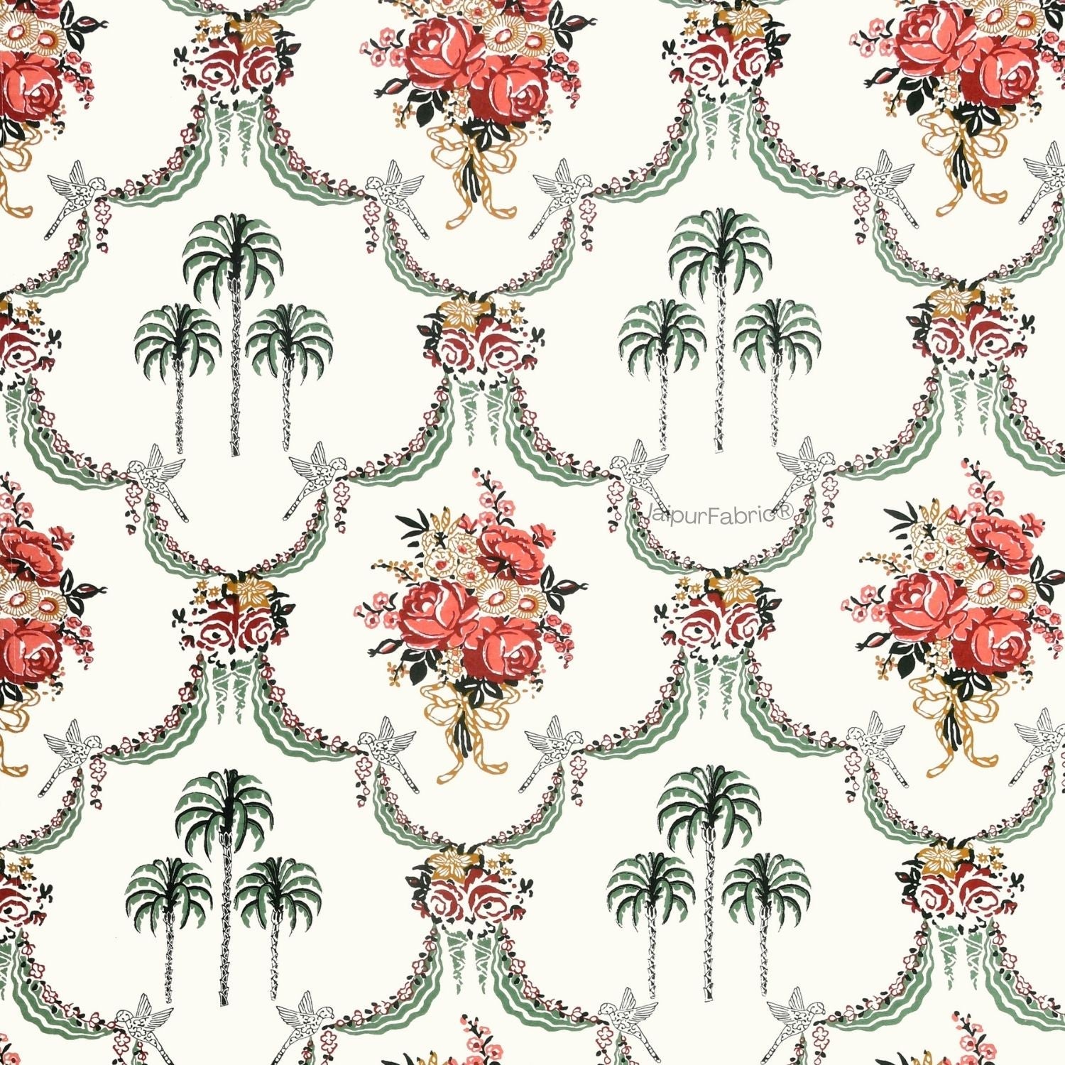 Printroots Classic Hand Block Printed Cotton India Blocks Double Bed Comforter