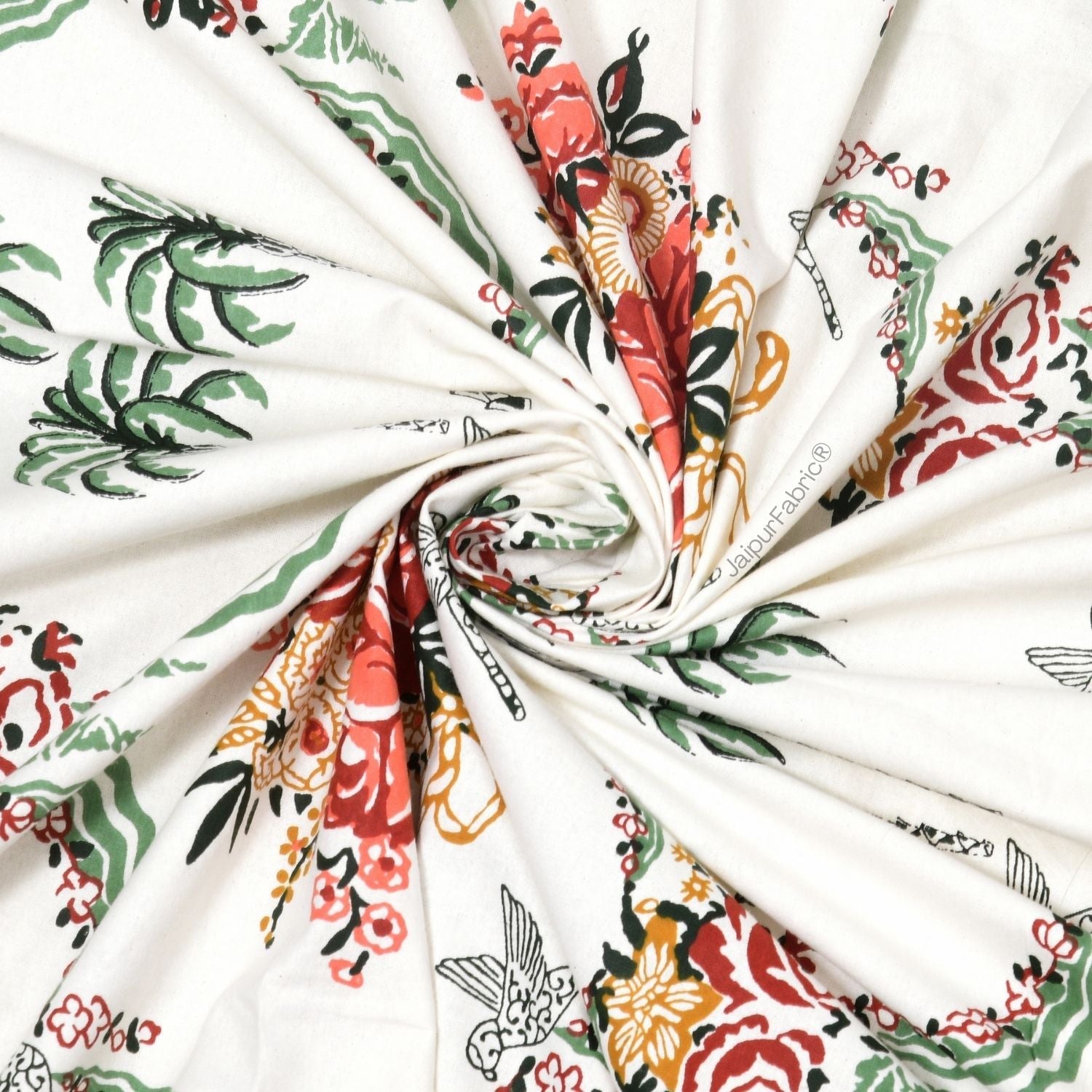 Printroots Classic Hand Block Printed Cotton India Blocks Double Bed Comforter