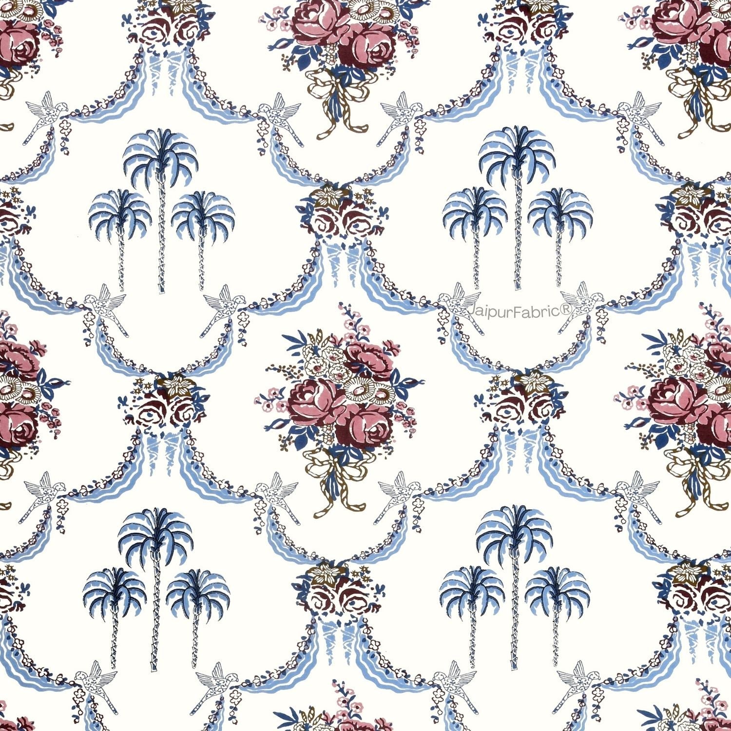 Blue Pottery Timeless Imprints 100% Cotton Block Printed Urban Jaipur Double Bed Comforter