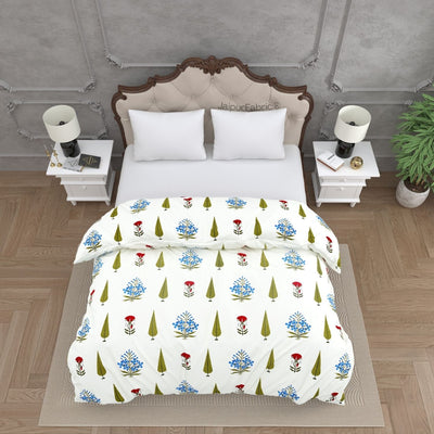 Elite Furnishing Jaipur Mela Hand Block Printed Cotton Double Bed Comforter