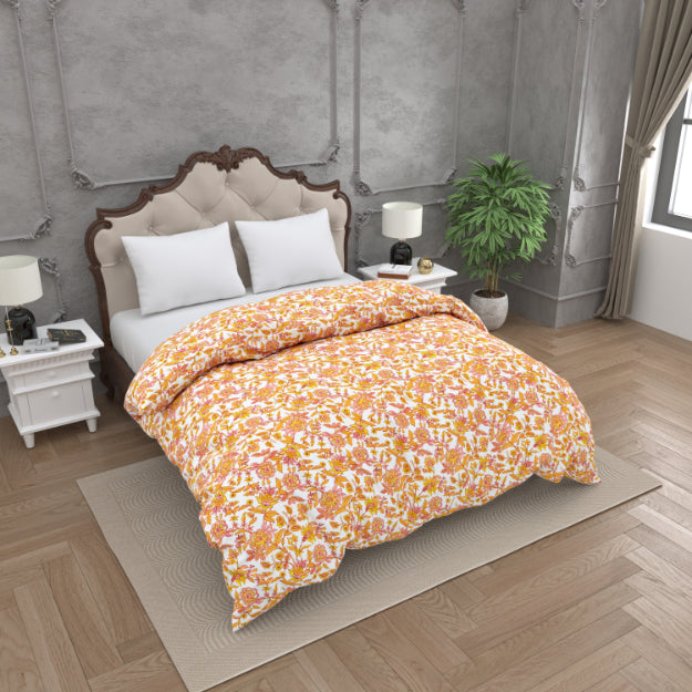 Sunset Bagh Double Bed Reversible Quilt Comforter