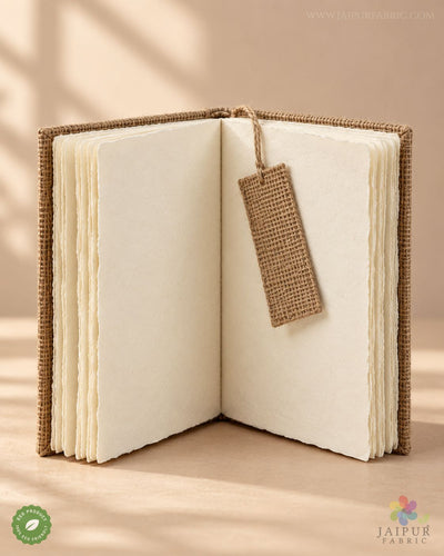 Natural Weave Journal – Handcrafted Upcycled Fabric Diary