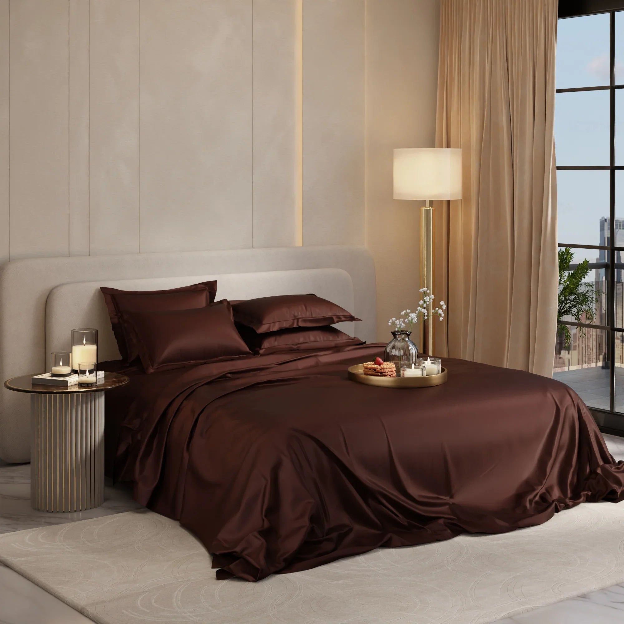 Hot Chocolate Flat Bedsheet Set