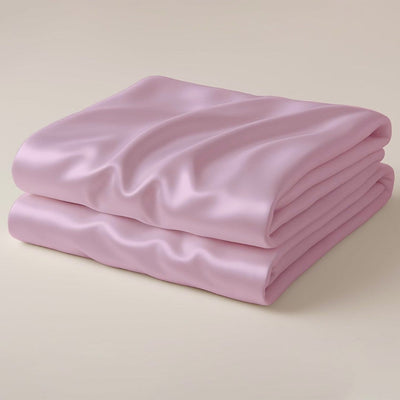 Jaipur Rose Flat Silk Double Bedsheet