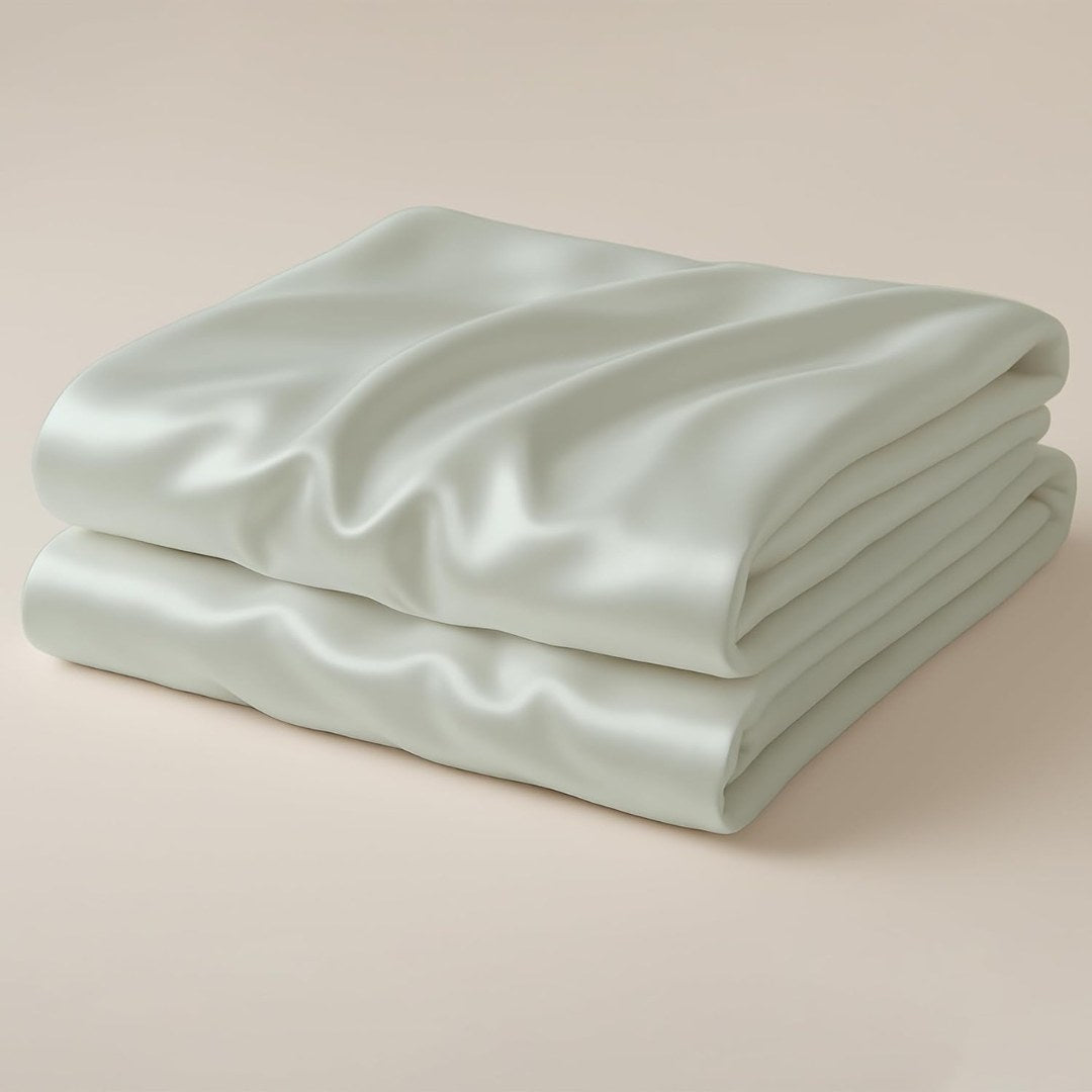 Echo Mint Flat Silk Double Bedsheet