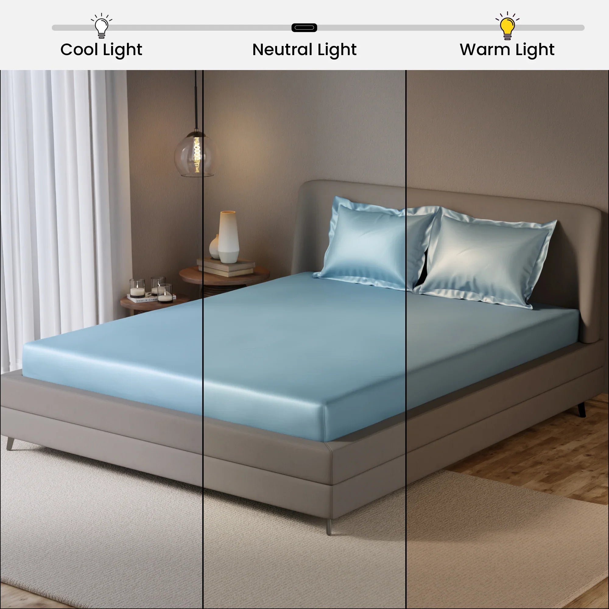 Dreamy Blue Fitted Bedsheet Set