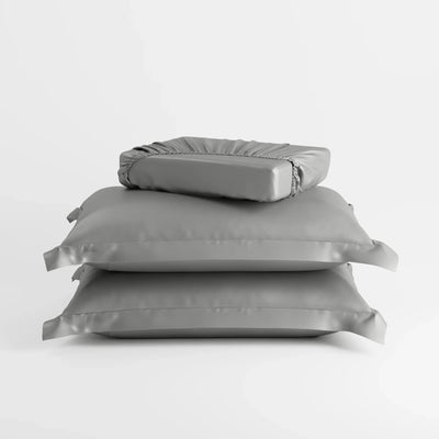 Harbour Mist Grey Fitted Bedsheet Set