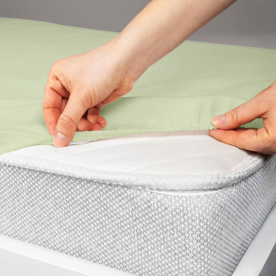 Echo Biege Fitted Silk Double Bedsheet