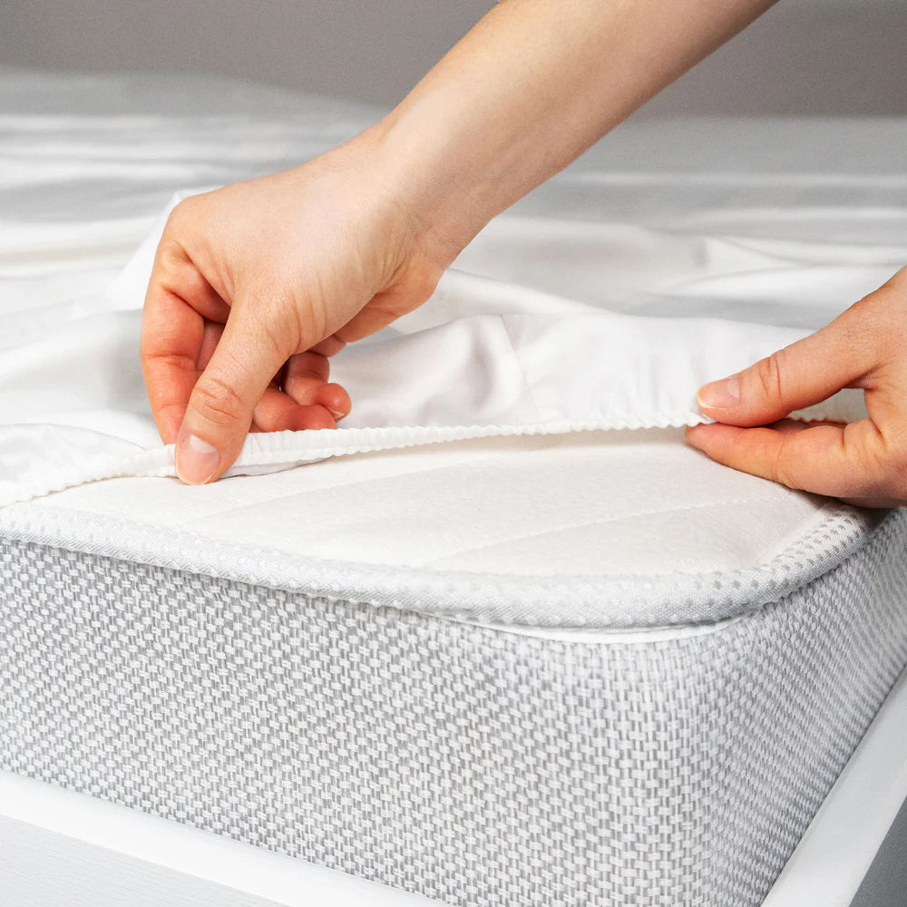 Himalayan Mist Fitted Silk Double Bedsheet