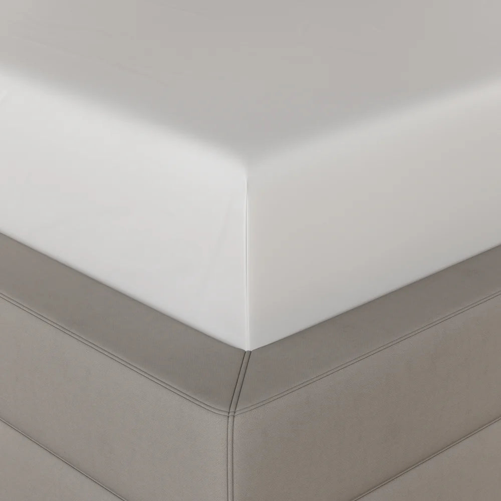 Himalayan Mist Fitted Silk Double Bedsheet