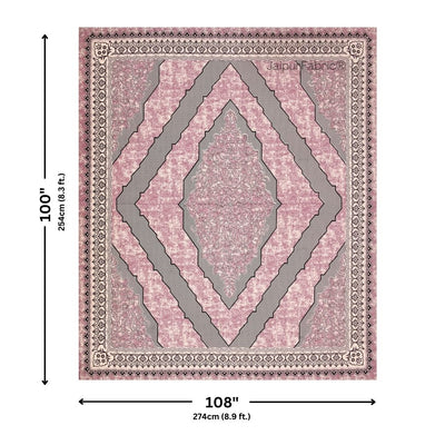 Divine Yantra Blush Harmony Pure Cotton King Size Bedsheet