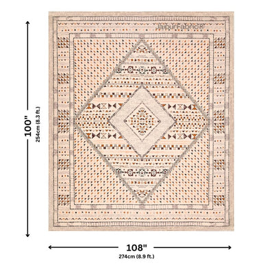 Peach Infinite Prosperity Pure Cotton King Size Bedsheet