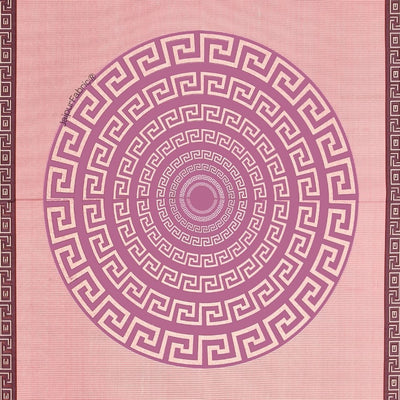 Pink Gemoetric Maze Pure Cotton King Size Bedsheet