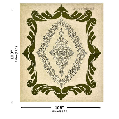 Lakshmi Rath Emerald Glory Pure Cotton King Size Bedsheet