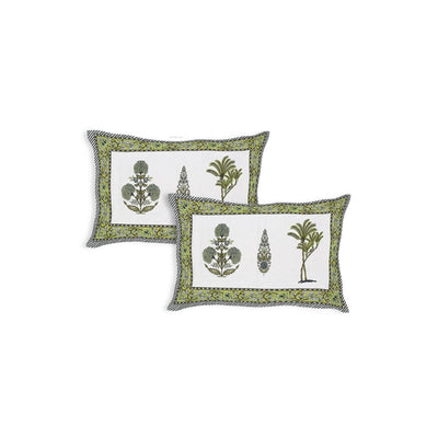 Botanical Sprig Sage Pure Cotton King Size Bedsheet