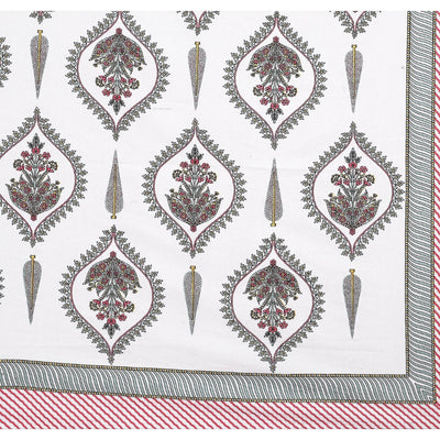 Pomegranate Bouquet Blush Pink Pure Cotton King Size Bedsheet