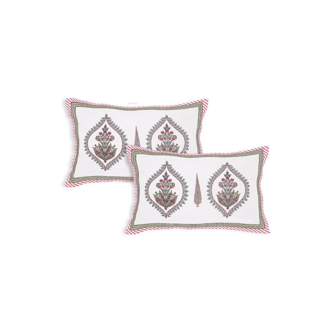 Pomegranate Bouquet Blush Pink Pure Cotton King Size Bedsheet