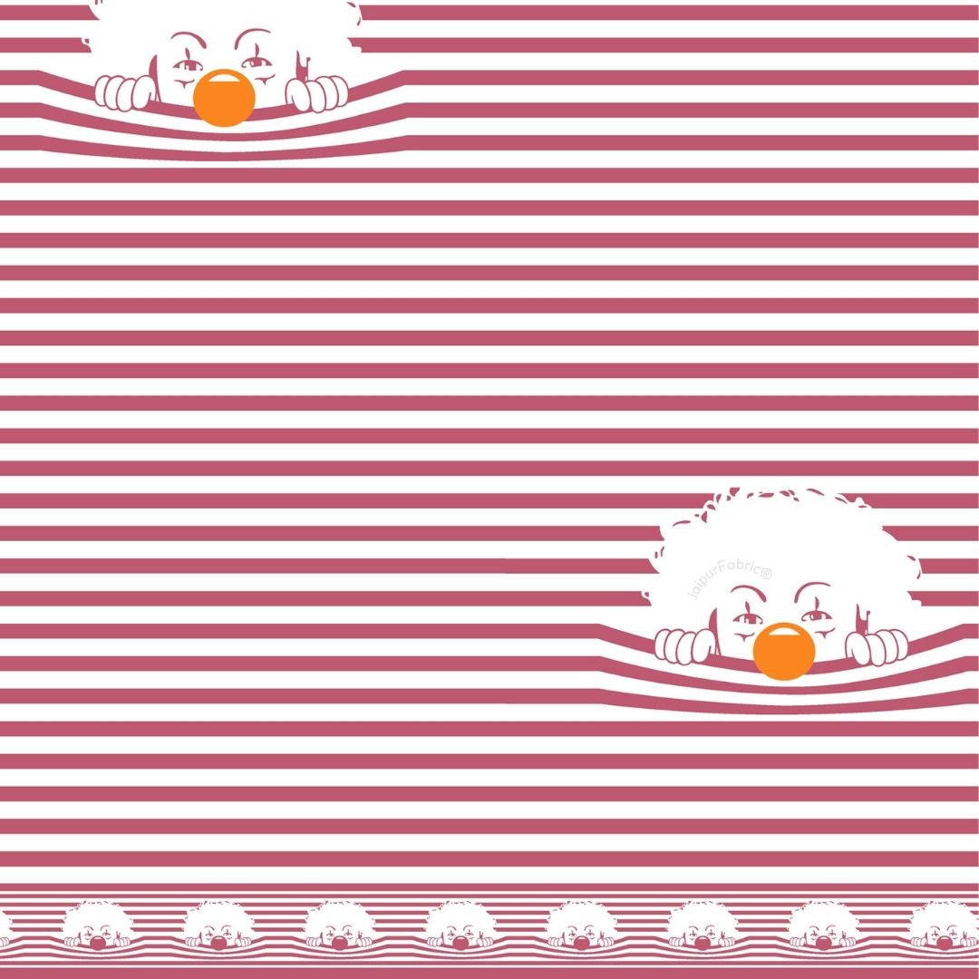 Pink Sleeping Cat Print Pure Cotton King Size Bedsheet